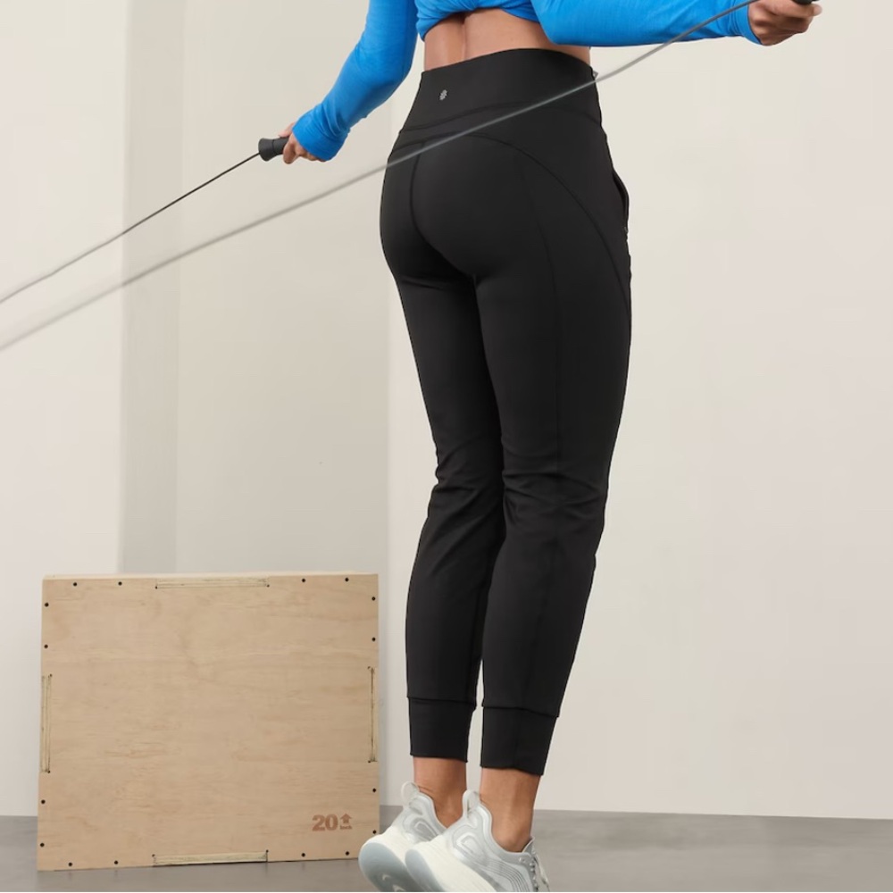 Athleta Black Joggers - Picture 2 of 9